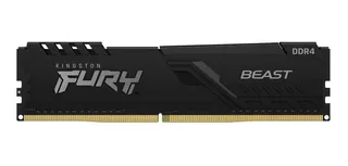 Memoria RAM Fury Beast DDR4 gamer color negro 16GB 1 Kingston KF426C16BB1/16