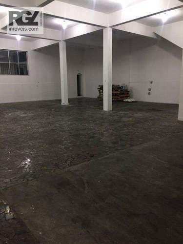 Imagem 2 de 21 de Galpão Para Alugar, 1000 M² Por R$ 15.000,00/mês - Valongo - Santos/sp - Ga0047