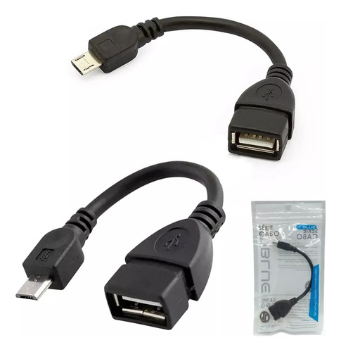 Kit 10 Cabos Adaptador Otg Micro-usb V8