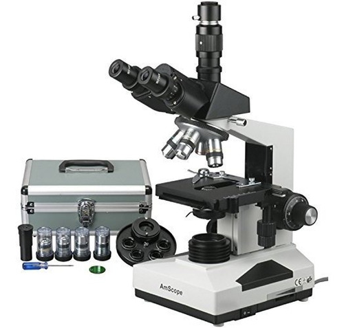 Microscopio Trinocular Compuesto Amscope T490a-pct Con Torre