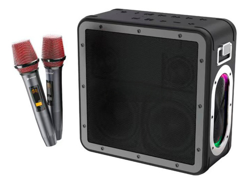 Caixa De Som Qualidade Premium 2 Microfones Sem Fio 200w Cor 110v/220v