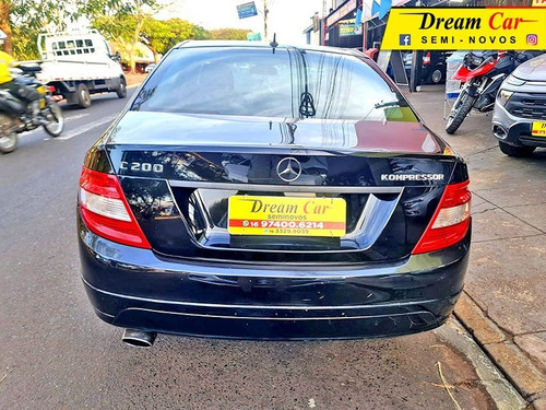 Imagem 4 de 15 de Mercedes Benz C 200 Kompressor Avantgarde 1.8 Preto 2009