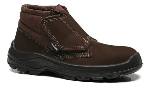 Bota Segurança Couro Nobuck Sem Cadarço Fujiwara Ca Frete