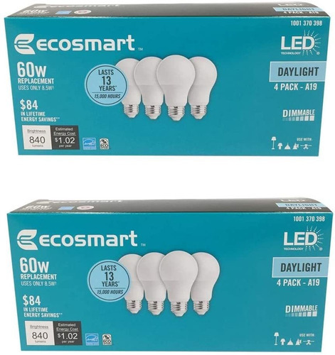 Ecosmart - Lâmpada LED regulável de 60 W, equivalente a D-Light