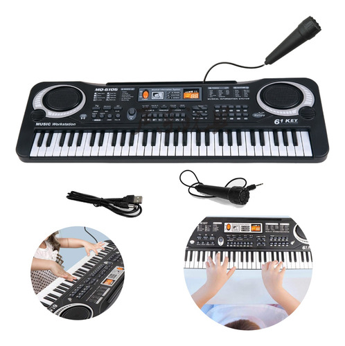 Juguete De Teclado For Niños Micrófono Divertido De Karaoke