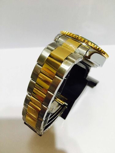 Relógio Modelo Submariner Misto Verde Com Caixa De 45mm