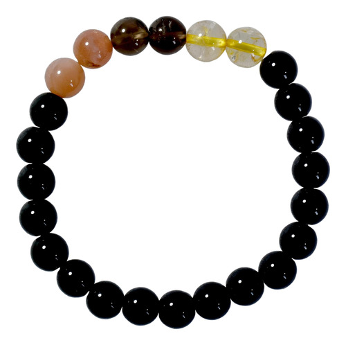 Pulsera De Mentalidad Positiva De Ágata Estelar Con Piedras 