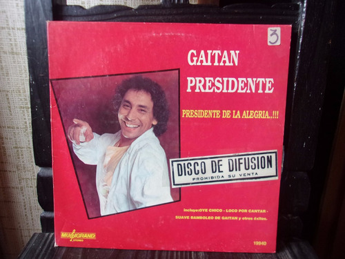 Vinilo Lp Gaitan Presidente - De Difusion