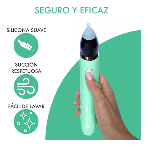 Aspirador Nasal Para Bebés Limpiador Eléctrico De Nariz