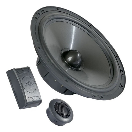 Alto Falante Hinor Carbono 6'' Kit 2vias 160w/rms 4ohms Cor Preto