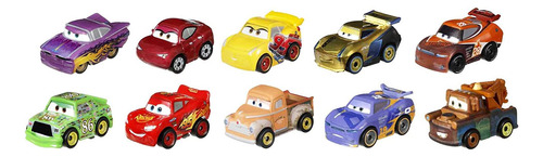 Disney Pixar Cars Mini Racers Derby Racers Series 10-pack, P