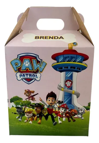 comprar 30 Cajas Dulceros Paw Patrol R Personalizadas Caja Alta Bolo