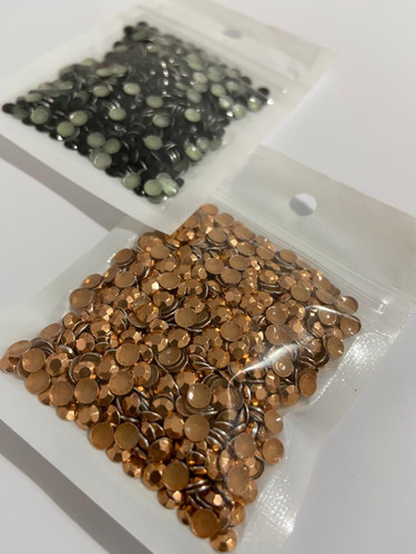 Strass Sextavado Termocolante 4mm Kit Com 10 Cores