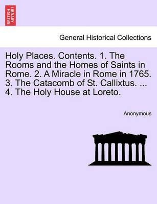 Libro Holy Places. Contents. 1. The Rooms And The Homes O...