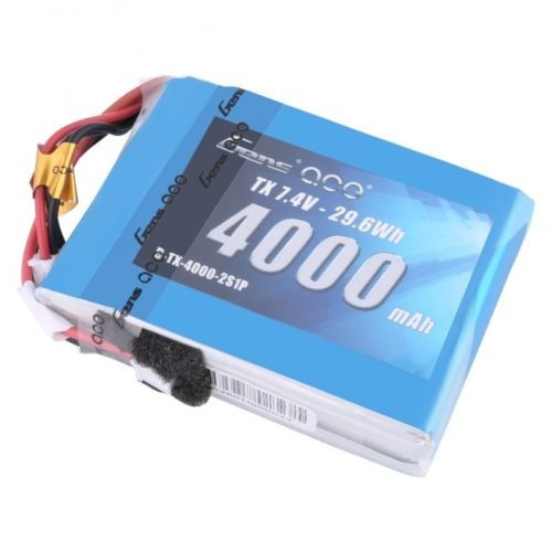 Imagen 5 de 5 de 3pcs Gens Ace 4000mah 2s 7.4v Tx Lipo Batería De Spektrum Dx