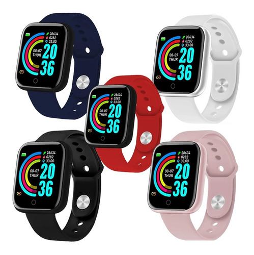 Imagen 1 de 9 de Reloj Inteligente D20 Smartwatch Fitness Cardíaco - Otec