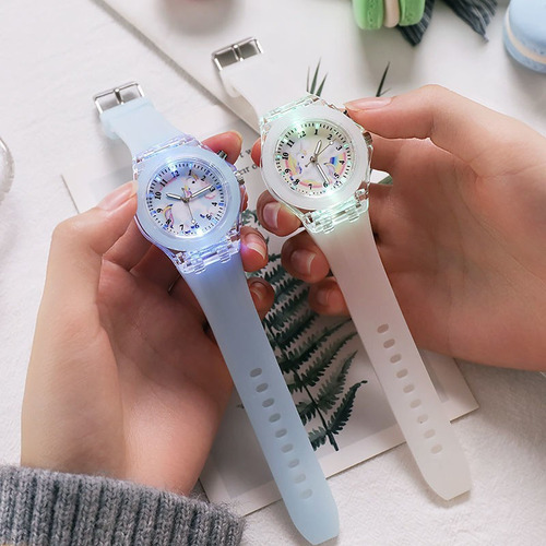 For 20 Relojes Niñas Unicornio Colorido Luminoso Regalo.mayoreo