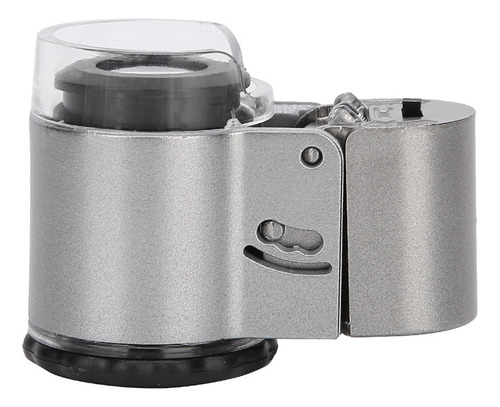 Lupa De Microscopio 50x Mini Portátil Con Moneda Led
