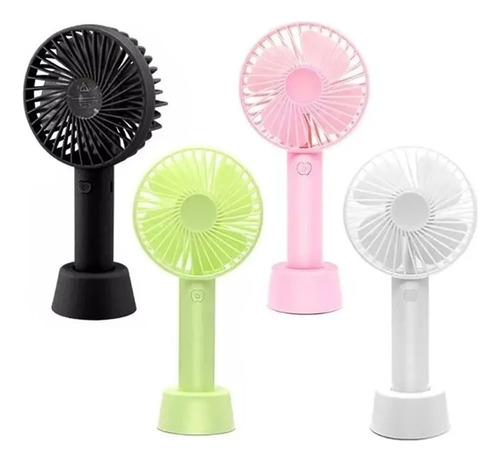 Mini Ventilador Portatil De Larga Duracion Base Y Mano