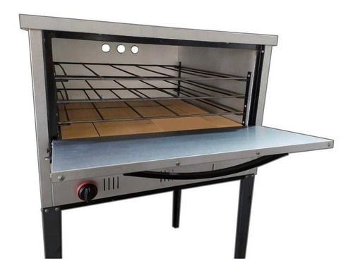 Horno Pizzero Rotisero 6 Moldes Cincalum Frente Acero Inox.