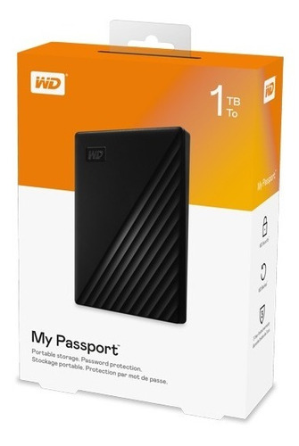 Disco Duro Externo Western Digital Passport Wdbyvg0010 1tb