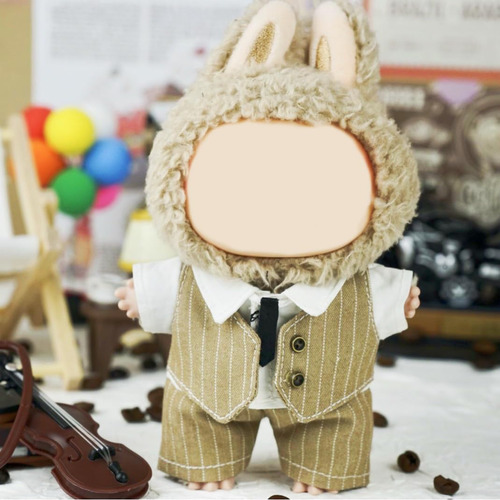 Ropa Para Muñeca Labubu De 17 Cm, Conjunto De Tres Piezas.