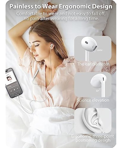 Paquete De 2 Auriculares Para iPhone Con Conector