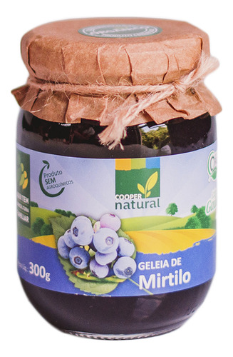 Geleia De Mirtilo Orgânica Coopernatural 300 G