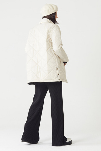 Tapado Reversible Campera Mujer Abrigo Liviano 23138