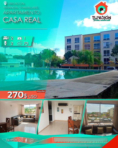 Hermoso Apartamento En Alquiler Ubicado En Casa Real, Vista Linda, Charallave