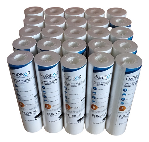 25 Cartuchos Sedimentos Polispun 5 Micras Pkcpp2.5x10x5