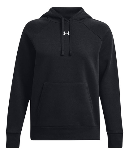 Polerón Ua Rival Fleece Negro Para Mujer