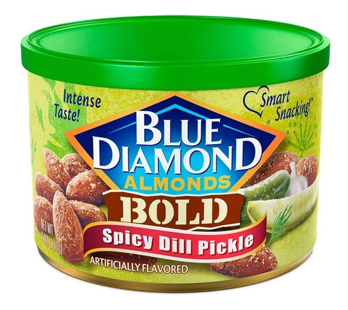 Almendras Spicy Dill Pickle Pepinillo Picante Blue Diamond