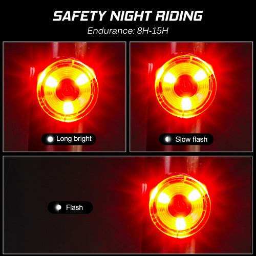 Lámpara Trasera De Bicicleta Led Tail Lixada Light Bicicleta