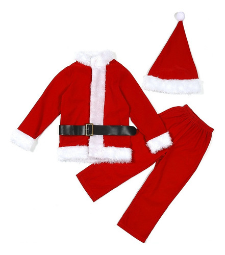 Navidad,conjunto De Ropa Papá Noel Para Niño Y Niña