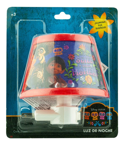 Lampara Luz De Noche Disney Coco Rojo Pack 6 Pz Bestway Color de la estructura Blanco