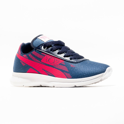 Imagen 3 de 8 de Zapatilla Urbana Niños Toy Azul Rojo (28 Al 35) Art J43zr