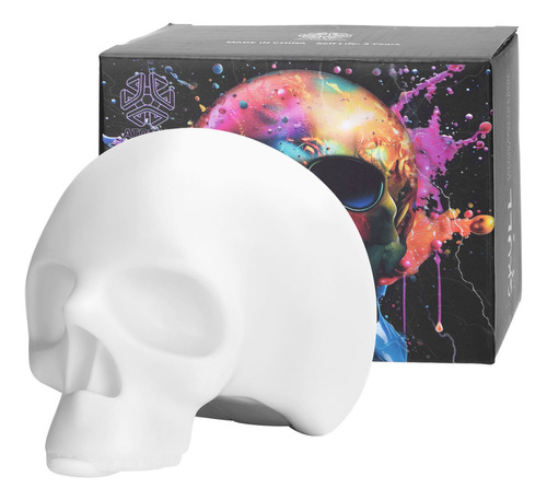 Atomus Skull Tattoo Silicone Simulation For Tattoo Praticemodelo De Simulación 3d 11*8,3*7,5cm, Silicona Elástica Suave, Un Objeto Para Múltiples Usos