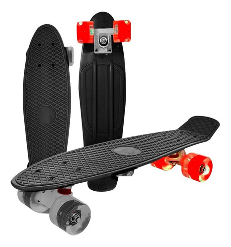 Patineta Classic Completa Board De Colores Rueda Con Luz Led