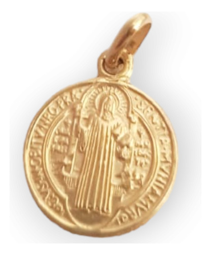 Medalla Oro Italiano 14k San Benito