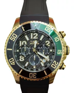 Reloj Invicta Pro Diver 30709 Inox Dorado Fibra Carbono