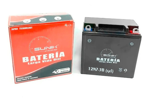 Bateria Gel 12n7-3b Zanella Rx 150 Sunik - Fas Motos
