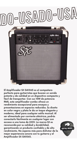 Amplificador Sx Ga1065 Transistor Para Guitarra De 10w Usado