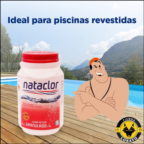 Cloro Granulado Nataclor Piscina Venecita Revestida X 5 Kg