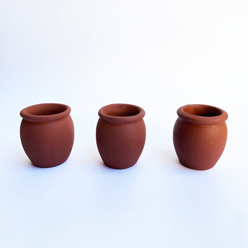 Cantarito Mini Tequilero Caballito - 2oz - (140 Piezas) Terracota