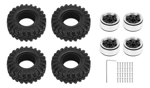 Juego De Cubos De Rueda Beadlock Negros Y Negros, Llanta 1.0