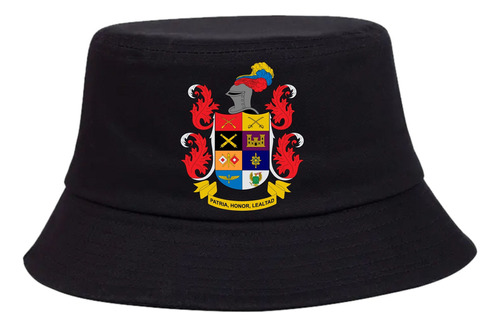 Gorro Pesquero Ejercito Colombia Sombrero Bucket Hat Black