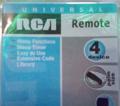 Control Remoto Universal. Tv. Dvd. Vcr.