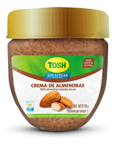 4 Crema De Almendras Tosh - g a $134