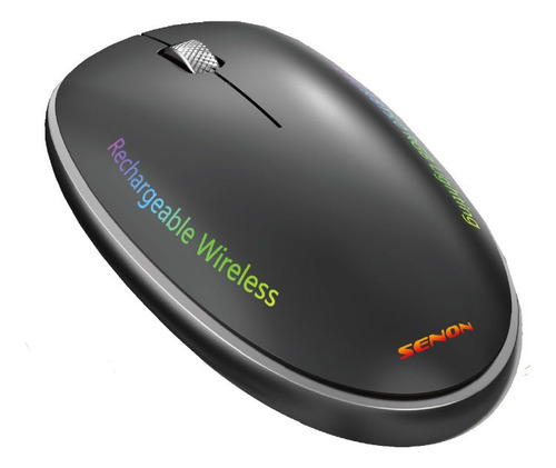 Mouse Para Pc Negro Mw77b Senon Inalambrico